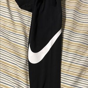 Nike Black Leggings with White Swoosh